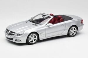Mercedes SL 500 R230 Cabriolet Iridium Plata Minichamps 1:18 B66962388 Metal