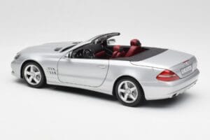 Mercedes SL 500 R230 Cabriolet Iridium Plata Minichamps 1:18 B66962388 Metal - imagen 7 de 8
