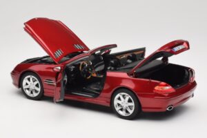 Mercedes SL 500 R230 Red Metallic Edición Limitada Norev 1:18 183841 Metal - imagen 5 de 8
