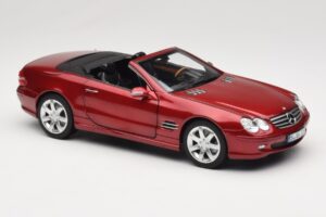Mercedes SL 500 R230 Red Metallic Edición Limitada Norev 1:18 183841 Metal - imagen 6 de 8