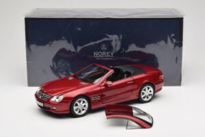 Mercedes SL 500 R230 Red Metallic Edición Limitada Norev 1:18 183841 Metal - imagen 8 de 8
