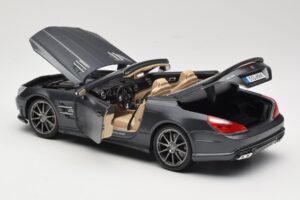 Mercedes SL65 AMG Black Series R230 Matte Black Maisto 1:18 36198 Metal - imagen 5 de 8