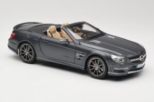 Mercedes SL65 AMG Black Series R230 Matte Black Maisto 1:18 36198 Metal - imagen 6 de 8