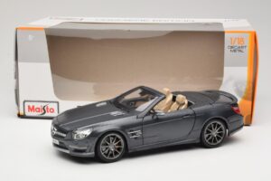 Mercedes SL65 AMG Black Series R230 Matte Black Maisto 1:18 36198 Metal - imagen 8 de 8