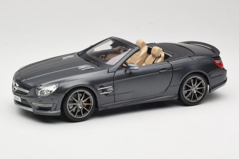 Mercedes SL65 AMG Black Series R230 Matte Black Maisto 1:18 36198 Metal