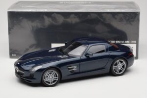 Mercedes SLS AMG C197 Blue Metallic Minichamps 1:18 100039021 Metal - imagen 8 de 8