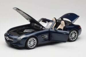Mercedes SLS AMG R197 Roadster South Seas Azul Minichamps 1:18 100039031 Metal - imagen 2 de 8