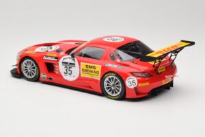 Mercedes SLS AMG GT3 #35 T. Heyer / T. Jager 24 Hours of Spa 2011 Minichamps 1:18 B66960196 Metal - imagen 5 de 6