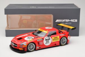 Mercedes SLS AMG GT3 #35 T. Heyer / T. Jager 24 Hours of Spa 2011 Minichamps 1:18 B66960196 Metal - imagen 6 de 6