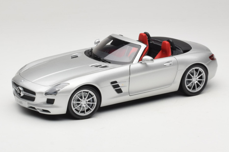 Mercedes SLS AMG Roadster Iridium Plata Minichamps 1:18 B66960078 Metal