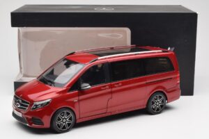 Mercedes V-Class W447 Designo Hyacinth Rojo Metálico Norev 1:18 B66004166 Metal - imagen 7 de 7