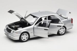 Mercedes C36 AMG W202 Silver Metallic Norev 1:18 183380 Metal - imagen 2 de 8
