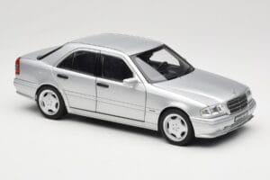 Mercedes C36 AMG W202 Silver Metallic Norev 1:18 183380 Metal - imagen 6 de 8