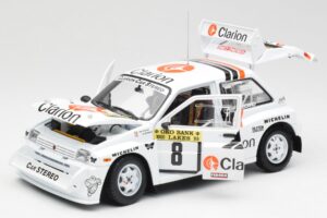 MG Metro 6R4 #8 P. Eklund / D. Whittock Rally Finland 1986 Sun Star 1:18 5536 Metal - imagen 2 de 8