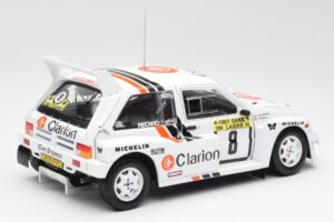 MG Metro 6R4 #8 P. Eklund / D. Whittock Rally Finland 1986 Sun Star 1:18 5536 Metal - imagen 3 de 8