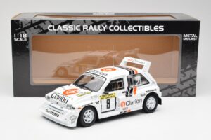 MG Metro 6R4 #8 P. Eklund / D. Whittock Rally Finland 1986 Sun Star 1:18 5536 Metal - imagen 8 de 8