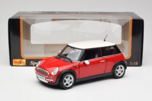 Mini Cooper R50 Rojo Maisto 1:18 31619 Metal - imagen 2 de 8