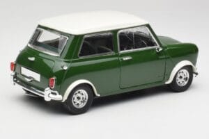 Mini Cooper S British Racing Verde & Old English Blanco Solido 1:18 8021 Metal - imagen 3 de 8