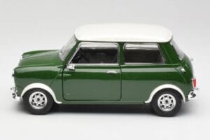 Mini Cooper S British Racing Verde & Old English Blanco Solido 1:18 8021 Metal - imagen 4 de 8