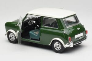 Mini Cooper S British Racing Verde & Old English Blanco Solido 1:18 8021 Metal - imagen 5 de 8