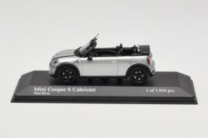 Mini Cooper S R57 Descapotable Plata Minichamps 1:43 431138830 Metal