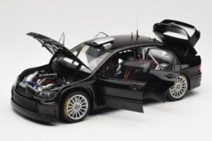 Mitsubishi Lancer Evolution WRC Plain Body Negro AUTOart 1:18 80528 Metal - imagen 2 de 8
