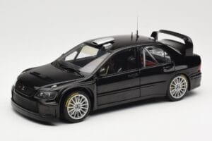 Mitsubishi Lancer Evolution WRC Plain Body Negro AUTOart 1:18 80528 Metal