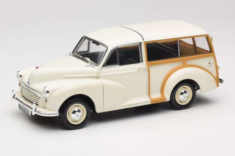 Morris Minor Traveller Blanco Minichamps 1:18 150137010 Metal