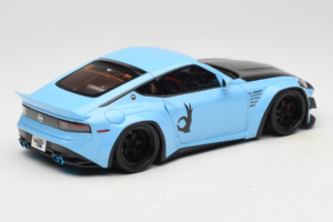 Nissan Fairlady Z RZ34 Pandem China Blue Black GT Spirit 1:18 GT943 Resina - imagen 2 de 6