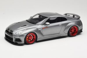 Nissan GT-R R35 Prior Design Gris GT Spirit 1:18 GT243 Resina