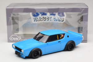 Nissan Skyline 2000 GT-R KPGC110 LB Works Azul Otto 1:18 OT1210 Resina - imagen 2 de 6