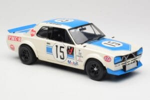 Nissan Skyline 2000GT-R KPGC10 #15 K. Takahashi Nissan Works JTCC 1972 Kyosho 1:18 08122B Metal - imagen 6 de 8