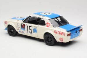 Nissan Skyline 2000GT-R KPGC10 #15 K. Takahashi Nissan Works JTCC 1972 Kyosho 1:18 08122B Metal - imagen 7 de 8