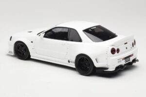 Nissan Skyline GT-R BNR34 by KRC Pearl White Otto 1:18 OT1135 Resina - imagen 5 de 6