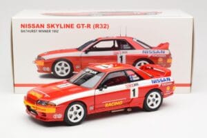 Nissan Skyline GT-R R32 #1 J. Richards / M. Skaife Bathurst 1000 Winner 1992 AUTOart 1:18 89279 Metal - imagen 8 de 8