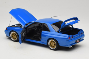 Nissan Skyline GT-R R32 V-Spec II Tuned Azul AUTOart 1:18 77415 Metal - imagen 5 de 8