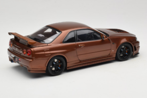 Nissan Skyline GT-R R34 Customized Metallic Bronze MotorHelix 1:18 M83414 Metal - imagen 3 de 8