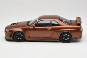Nissan Skyline GT-R R34 Customized Metallic Bronze MotorHelix 1:18 M83414 Metal - imagen 4 de 8