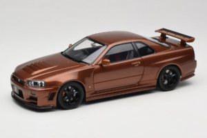 Nissan Skyline GT-R R34 Customized Metallic Bronze MotorHelix 1:18 M83414 Metal