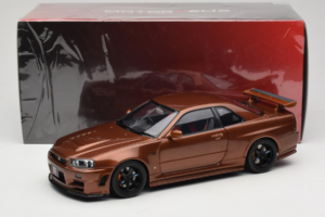 Nissan Skyline GT-R R34 Customized Metallic Bronze MotorHelix 1:18 M83414 Metal - imagen 8 de 8
