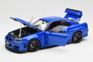 Nissan Skyline GT-R R34 NISMO Z-Tune Bayside Azul AUTOart 1:18 77354 Compuesto - imagen 2 de 8