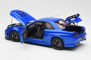 Nissan Skyline GT-R R34 NISMO Z-Tune Bayside Azul AUTOart 1:18 77354 Compuesto - imagen 5 de 8