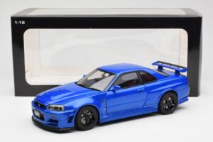 Nissan Skyline GT-R R34 NISMO Z-Tune Bayside Azul AUTOart 1:18 77354 Compuesto - imagen 8 de 8