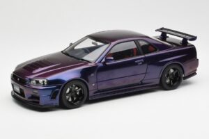 Nissan Skyline GT-R R34 NISMO Z-Tune Midnight Morado III AUTOart 1:18 77464 Compuesto