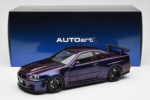Nissan Skyline GT-R R34 NISMO Z-Tune Midnight Morado III AUTOart 1:18 77464 Compuesto - imagen 8 de 8