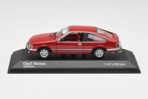 Opel Monza A Rojo Minichamps 1:43 400045121 Metal