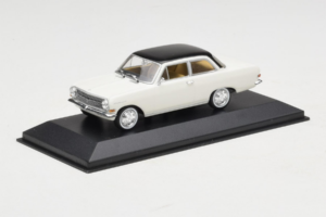 Opel Rekord A Blanco Techo Negro Minichamps 1:43 430041002 Metal - imagen 2 de 4