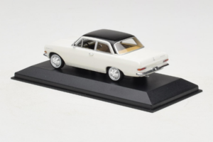 Opel Rekord A Blanco Techo Negro Minichamps 1:43 430041002 Metal - imagen 3 de 4