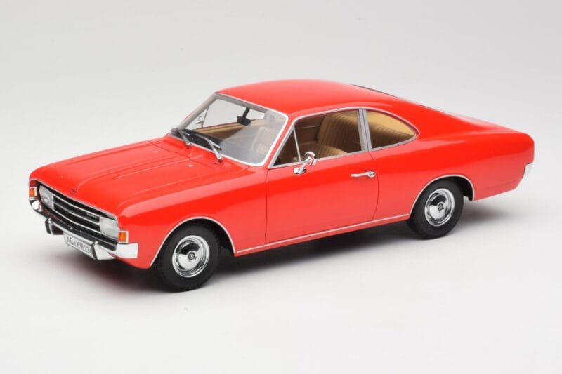 Opel Rekord C Coupe Rojo Minichamps 1:18 107047020 Resina