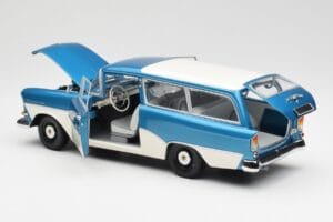 Opel Rekord P1 Caravan Azul Metálico Minichamps 1:18 180043210 Metal - imagen 5 de 8